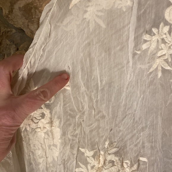 White lace FP sample slip tunic dress. Reserved - Picture 3 of 9